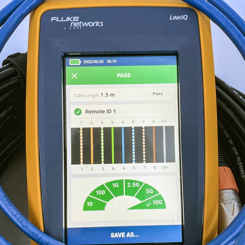 Fluke Cat5e Cat6a Tester LinkIQ