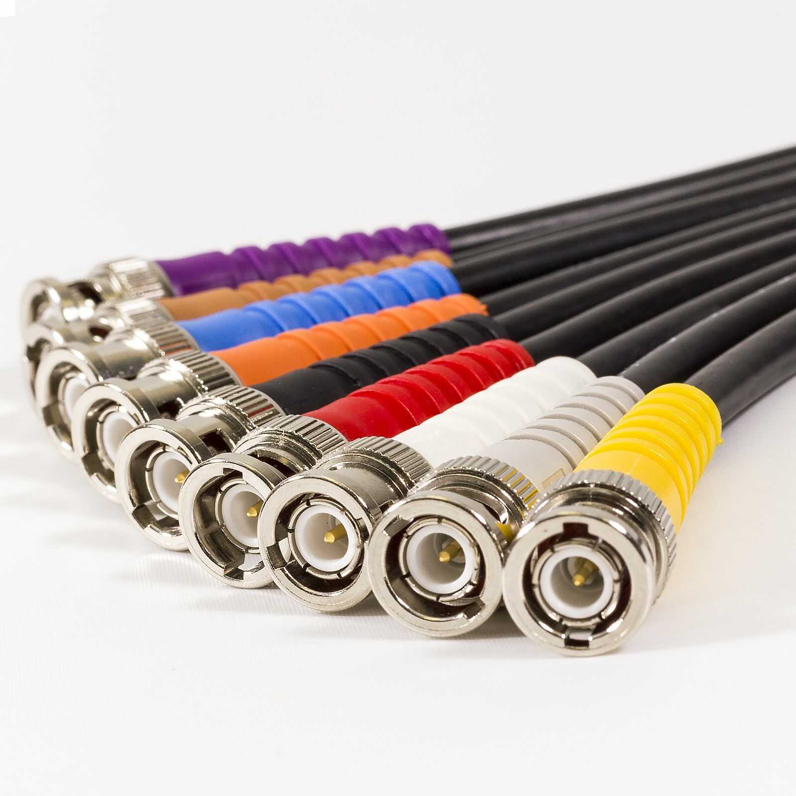 LMR240 Equivalent BNC Cable. 50 ohm Black. Antenna Jumper Assemblies
