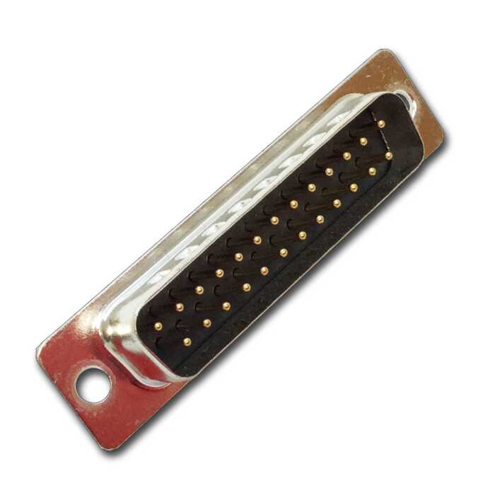 Standard Density. Machined 25 Pin D SUB Connector. High Quality Male Solder Type Pins