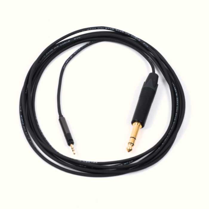 3m Sennheiser / Audio Technica 2.5mm Locking Heaphone Cable, MINI JACK TO NP3X-B BELDEN BLACK SQ