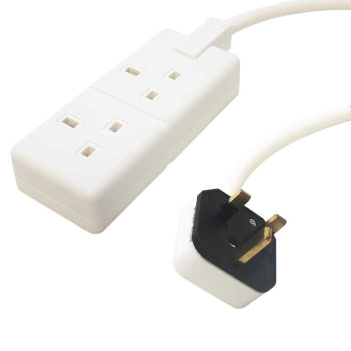 2 socket store extension lead