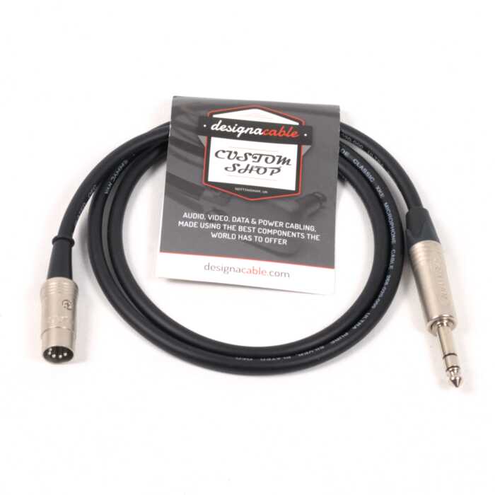 1.5m MIDI to 1/4" TRS CABLE, NYS322 TO NP3X VDMI BLACK 