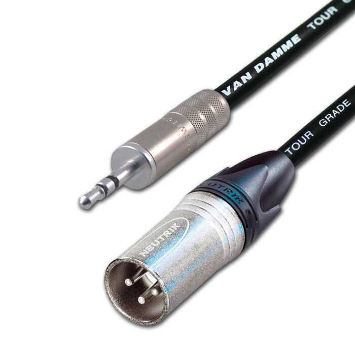 Stereo 3.5mm Mini Jack to Mono Male XLR Cable