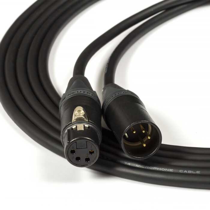 Balanced Headphone Extension Cable. 4 Pin Male to Female XLR. Mogami Quad