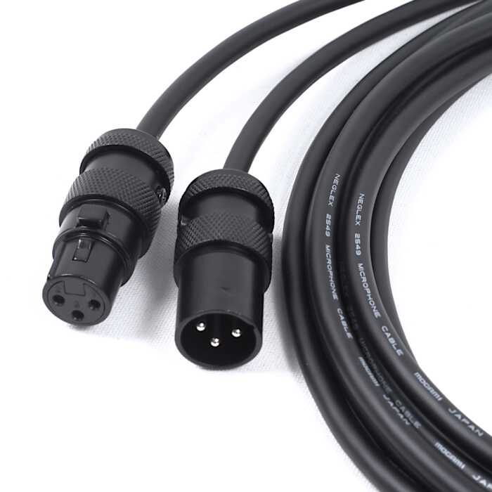Squareplugs XLR to XLR Microphone Cable, Standard audio interconnect lead