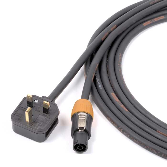 13a UK Plug to Seetronic TRUE1 1.5mm H07RN-F Tough Rubber Cable