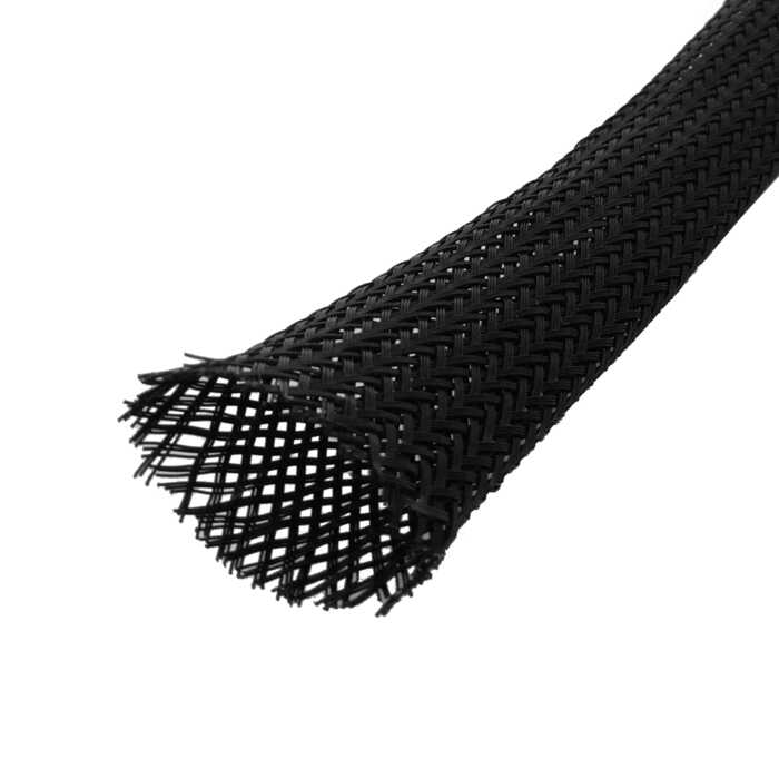Supaflex' Black Expandable Braided Cable Sleeve