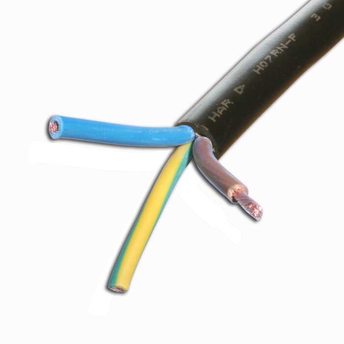 H07RN-F Tough Rubber Mains Cable. Outdoor, Events.