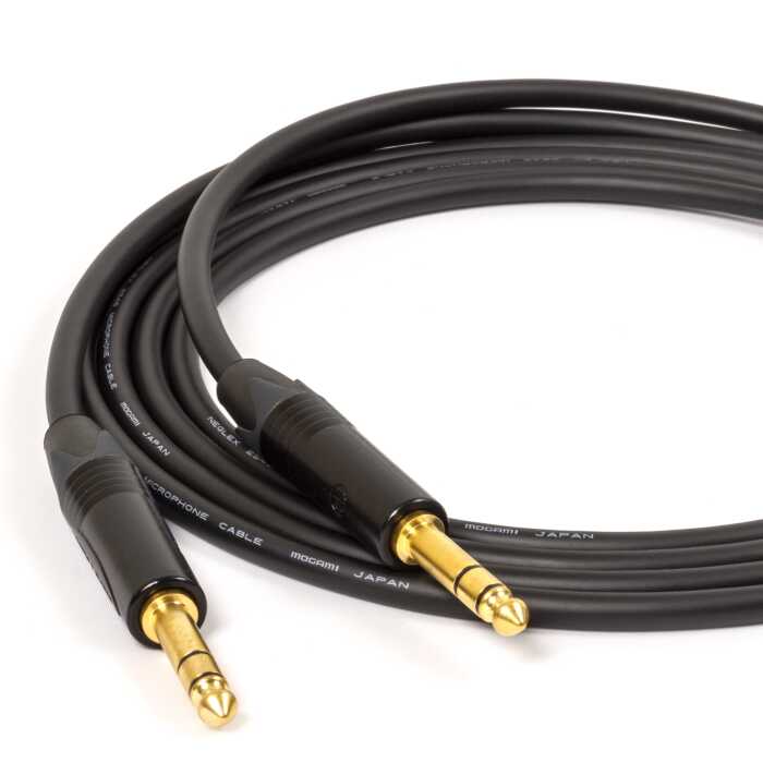 Mogami W2549 Low Capacitance Balanced Cable. Neutrik GOLD TRS Jack Lead