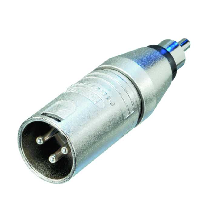 Neutrik NA2MPMM 3 Pin XLR Male to RCA Male Phono Plug. Audio Adaptor Convertor 