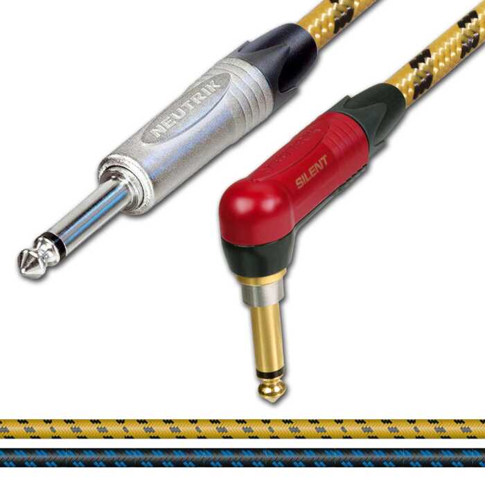 Neutrik Silent (muting) Jack to Jack Guitar Lead. Sommer SC Classique Vintage Cable.