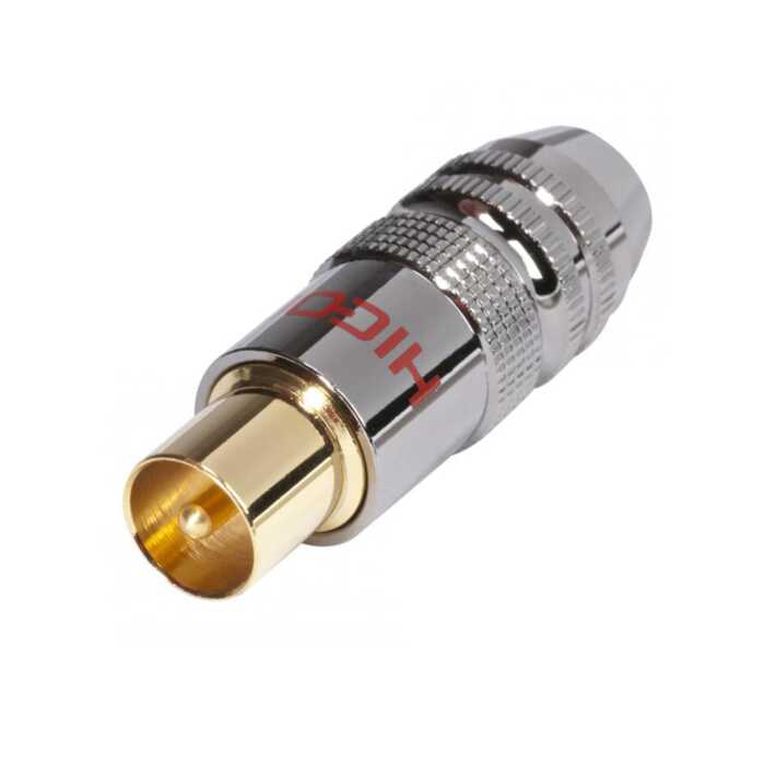Premium Male Coaxial Connector. HiCon Gold Plated TV Aerial Video Signal Plug. HIANCM01.jpg (197.15 kB)