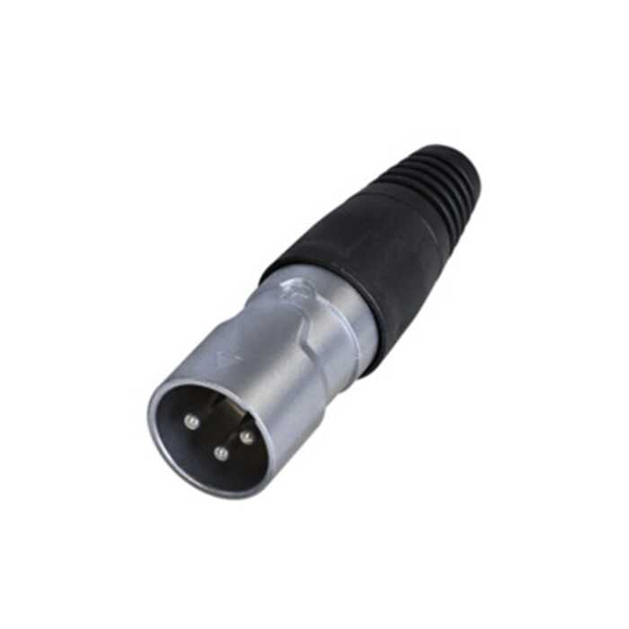 REAN RCX3M-Z-000-0 3 Pin Male XLR IP65 Cable Connector 