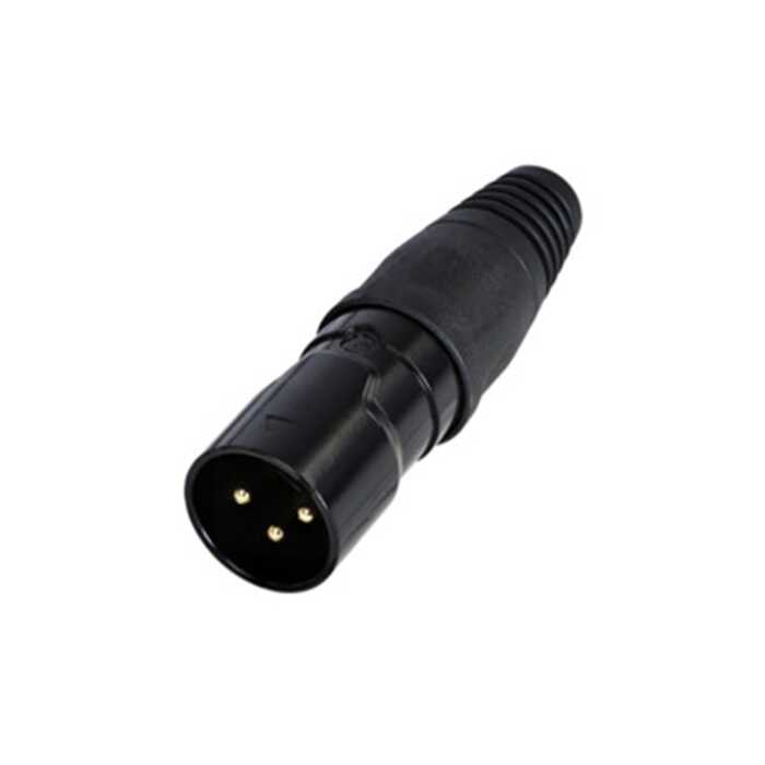 REAN RCX3M-Z-002-0 3 Pin Male XLR IP65 Cable Connector 