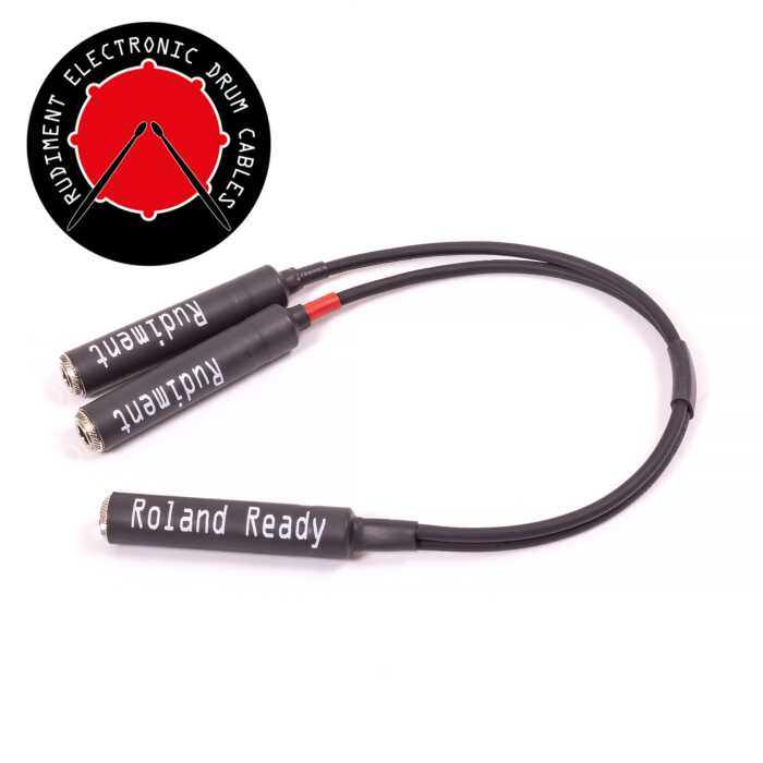 Roland Ready drum trigger splitter cable. Female to Females