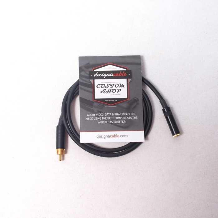 75cm RCA to 3.5mm Mono Jack Socket - Mogami 2964 Cable