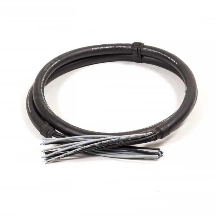 Sommer Mistral 12 way Multicore - Black 1.5m - With 15cm stripped tails 