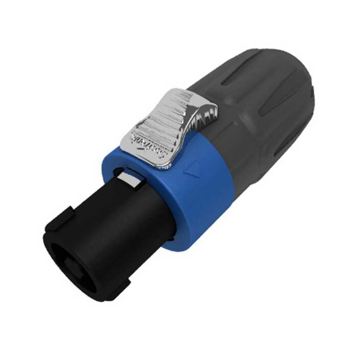 SEETRONIC Blue Twist-Lock Speaker Connector. 4p SL4FX-N HIGH POWER Passive Plug