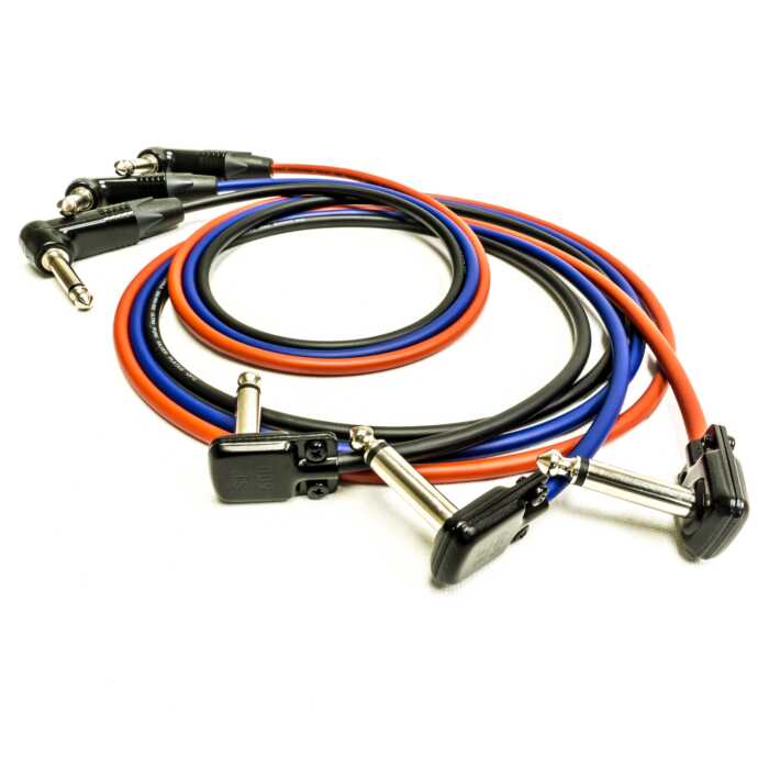 Squareplug Pancake Jack Guitar Cable. SP400, Neutrik, Lightweight Van