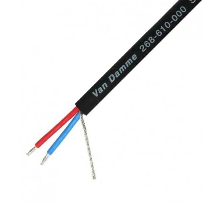 Thin & Flexible Van Damme DMX 512 Smart Control 1 Pair Cable. 268-610-000