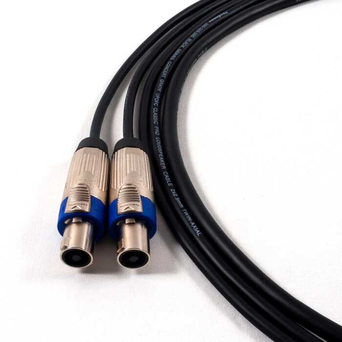 Tour Grade Van Damme Speakon to Speakon PA Speaker Cable.
