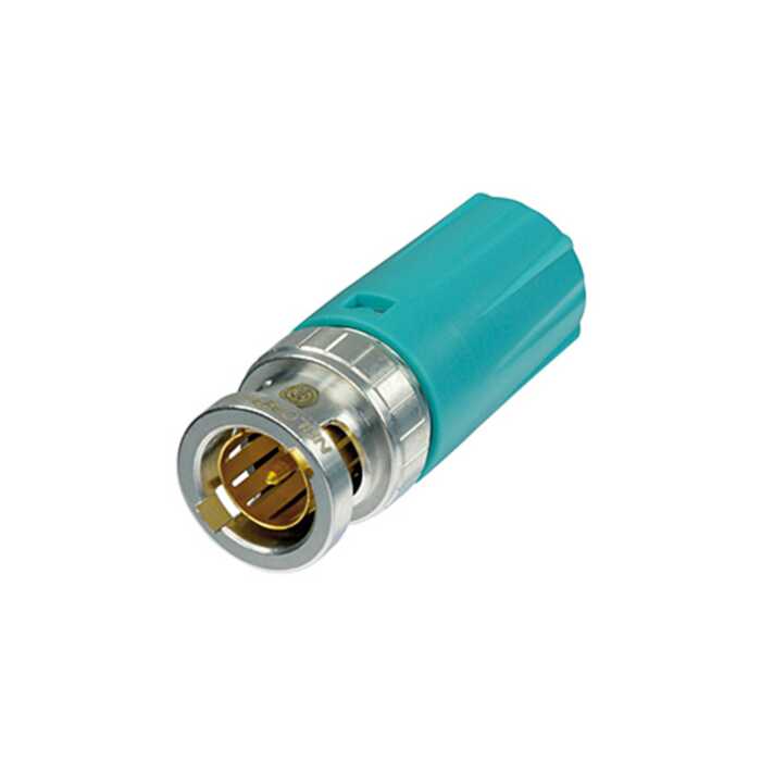 Turquoise boot for the rearTWIST Large BNC cable connectors