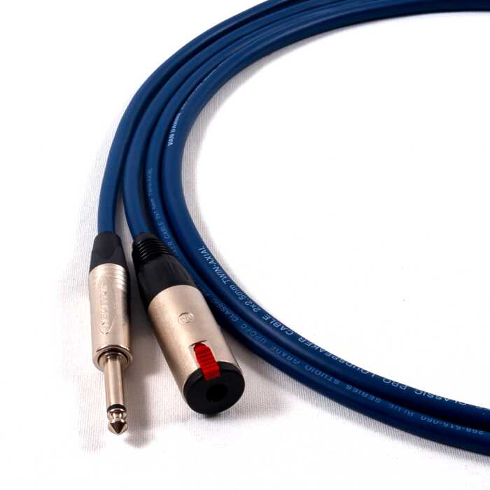 Van Damme Jack to Jack 2x1.5mm Passive Speaker Extension Socket Lead