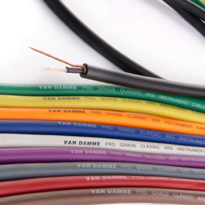 Van Damme PRO Grade XKE Instrument Cable. Best Guitar HiFi Bass Cord Wire Bulk 