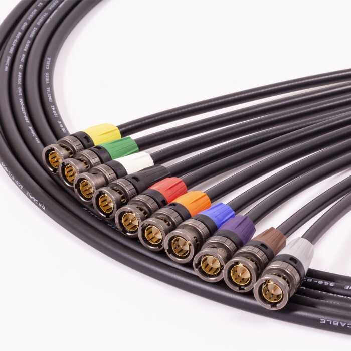 Van Damme Single Link UltraHD 12G Video Coax Cable Reel. 4K UHDTV