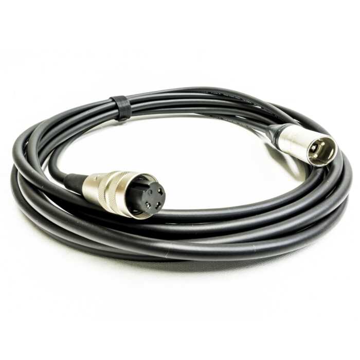 Vintage Mic cable for AKG D202 others. 3 Pin Locking Din to Neutrik Male XLR