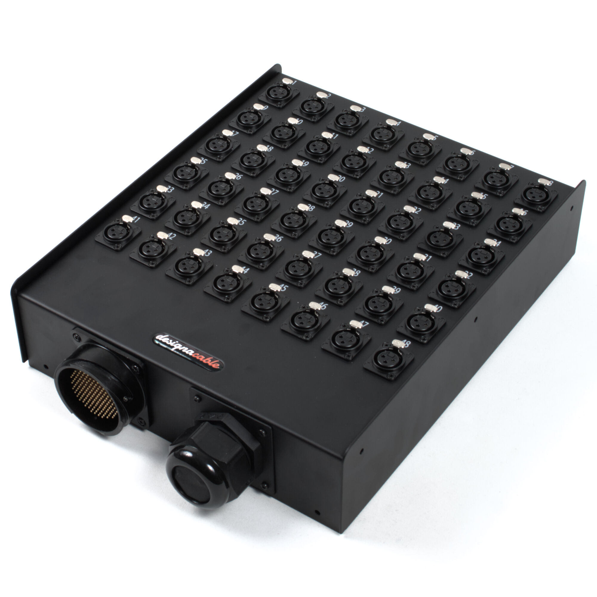 48 Way VDM Stage Box, Neutrik XLRs, Wall Box Snake Cable Loom