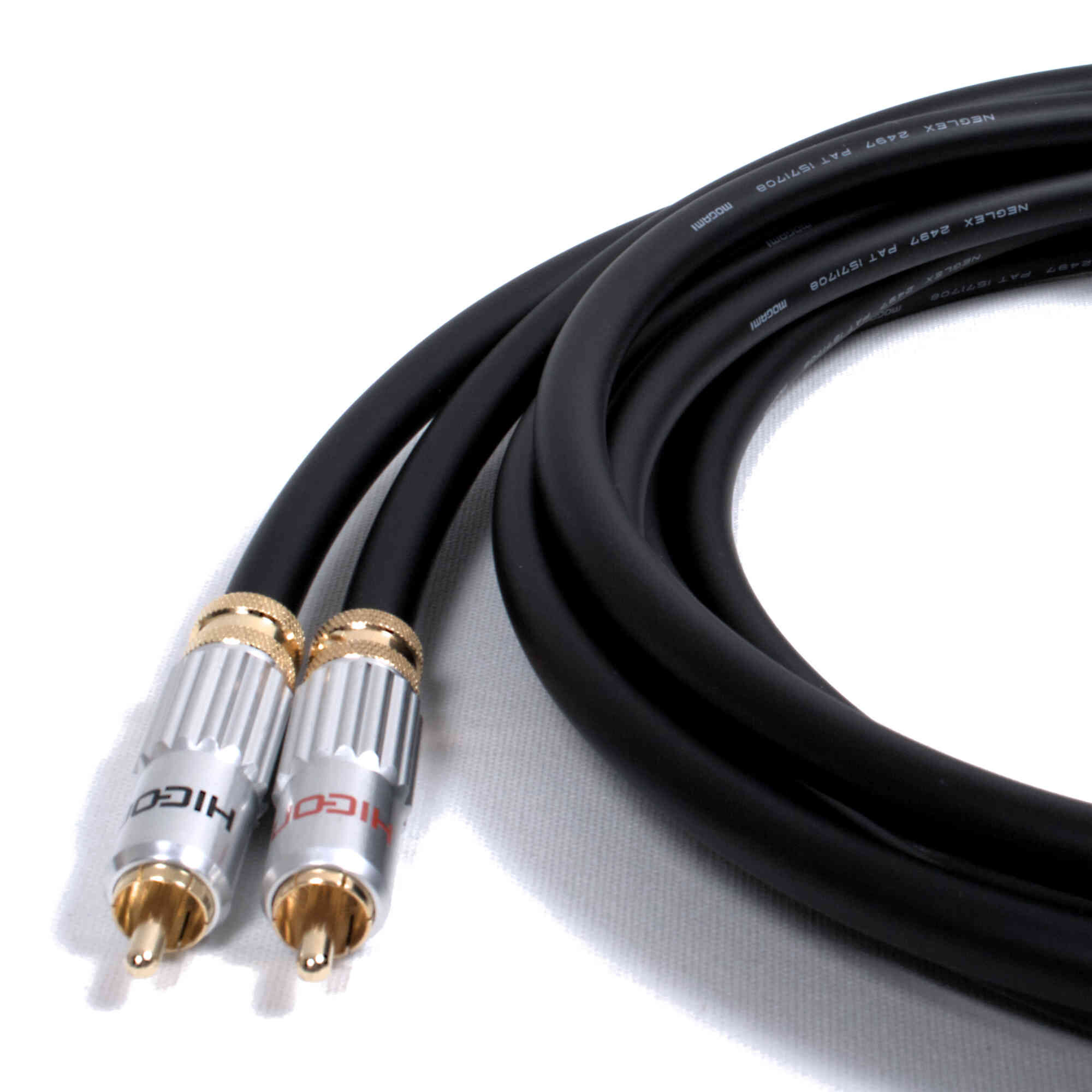 HiCon Locking RCA To RCA, Audiophile audio interconnect lead