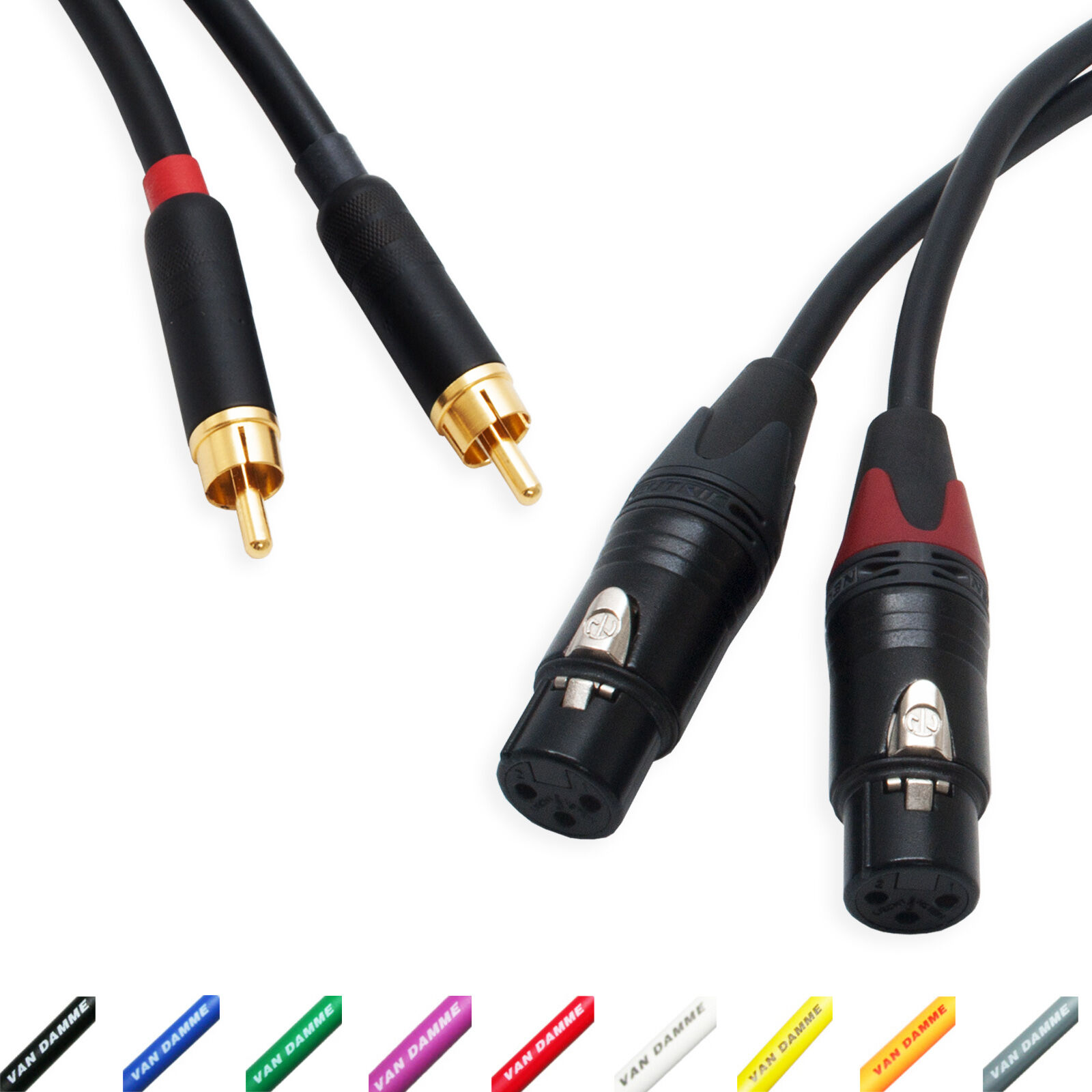 Van Damme Audio Twin Interconnect 268-500-000 With Pro Energize Phonos RCA Cable