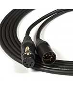 Balanced Headphone Extension Cable. 4 Pin Male to Female XLR. Mogami Quad