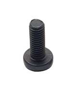 M6 Black Rack Screw. Pozi Drive button head. Steel 6mm Thread
