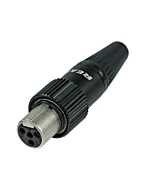 Rean 4 Pin RT4FCT-B Tiny XLR Connector - With Locking Screw