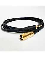 Naim Premium AUX input cable. 3.5mm Mini Jack to 5 Pin Din Audio Lead. Van Damme