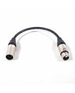 DMX Turn Around Cables. 3 Pin Female to 5 Pin Male XLR Lead.