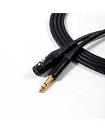 Gold Female XLR to TRS Jack Lead. Balanced Sommer Carbokab Mic Cable