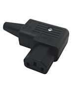 Schurter Angled IEC C13 Female Cable Mount Rewireable Kettle Plug. 4785.0000