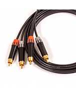 Stereo RCA Interconnect Cable. Left & Right Pair. Phono. Cinche Lead