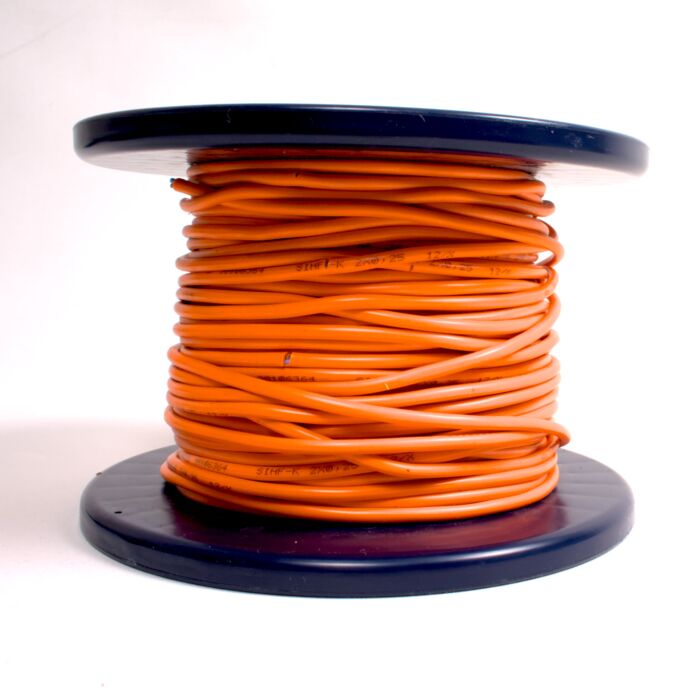 Orange Silicone DC Power Cable Sold By The Meter 'SLIGHT NICKS IN CABLE'