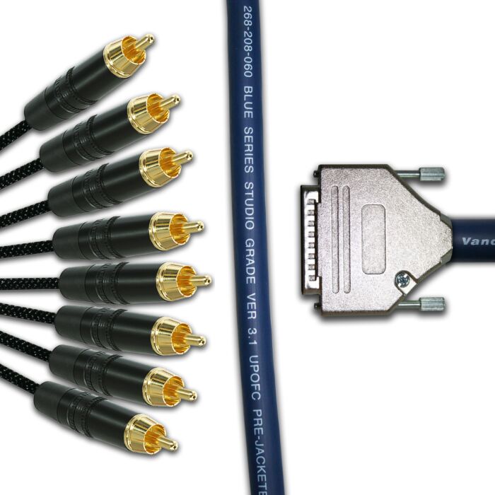Van Damme 25 Pin D Sub to Unbalanced RCA
