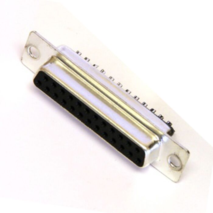 Standard Density. Machined 50 Pin D SUB Connector. High Quality Female Solder Type Pins