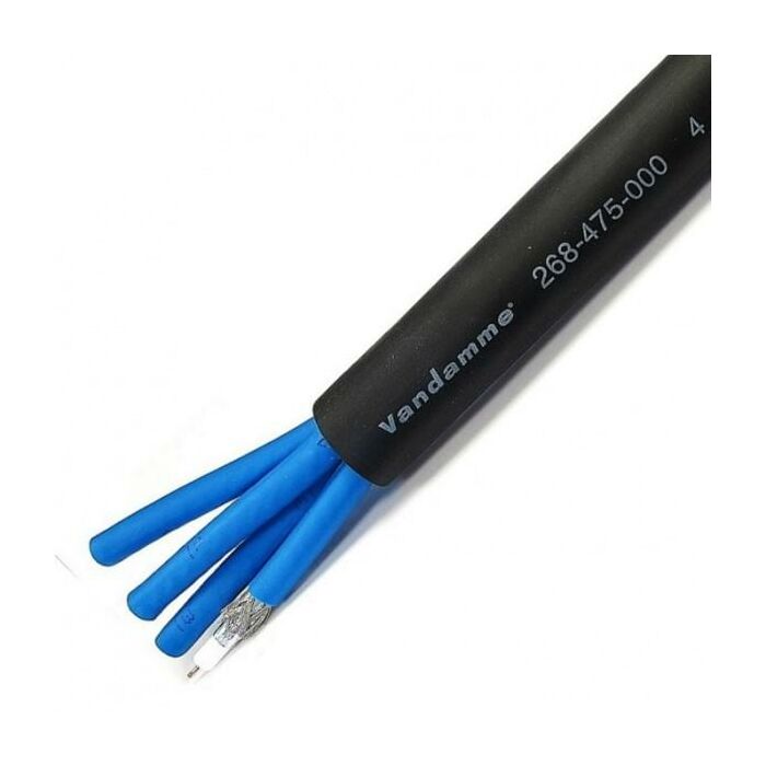 Van Damme HD Vision 4 & 6 way Coax Multicore. RG6U. SOLID. HD-SDI. 268-475-000.PRNT