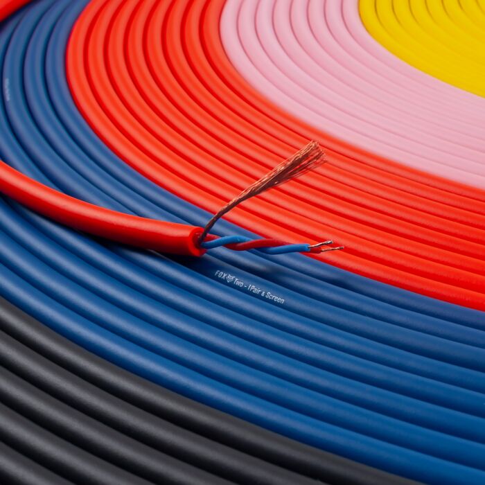 FOX TWO - 2 Core Cable. Tour Grade for Mics. Balanced. Stereo.