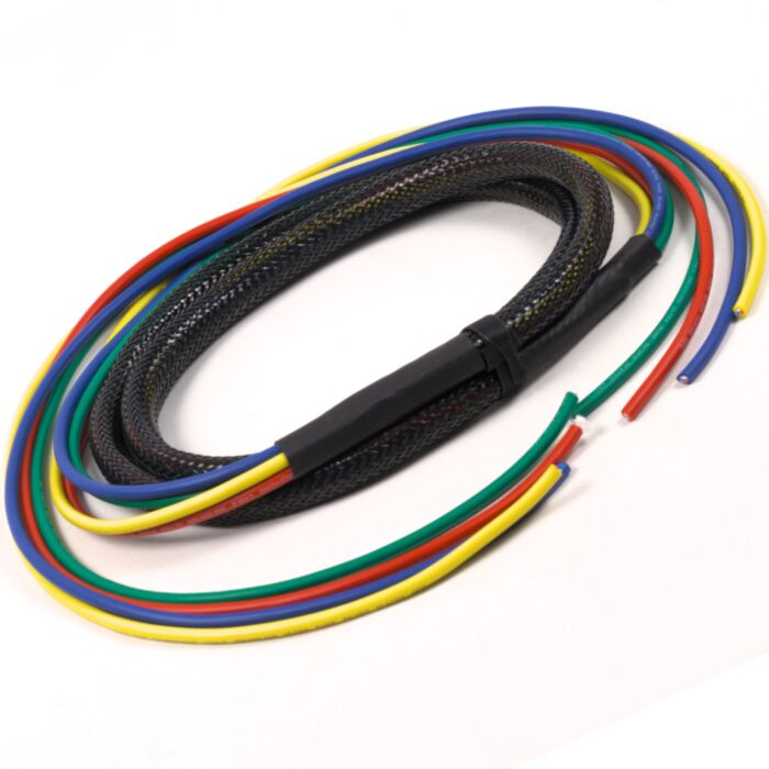 3m MULTI COLOURED GORILLA BRAID 4x VanDamme MIC CABLE With 2X 75cm SPLIT each end