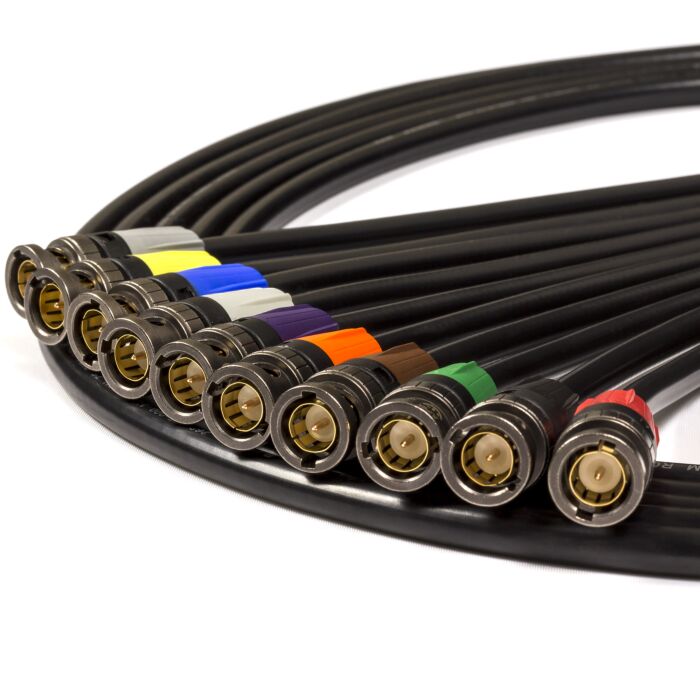 Van Damme 4K UHD 1080p & 2160p 6G Solid Video Coax Cable. Neutrik BNC