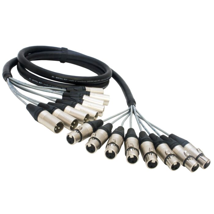 Sommer Mistral 2 4 8 12 16 way Multicore Loom Stage Snake. Balanced Female to Male XLR