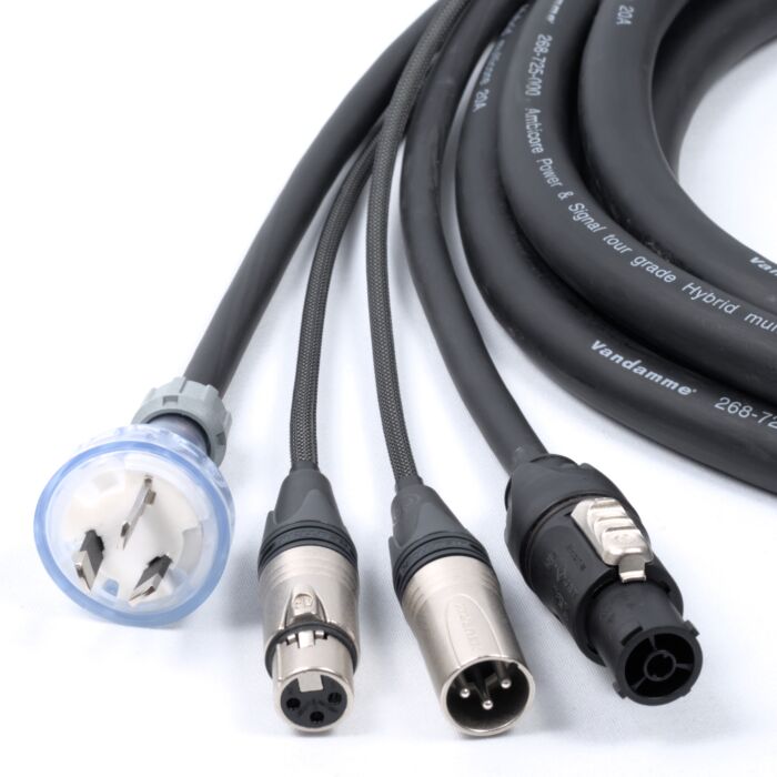 Australian Plug to True1, Audio Hybrid Power and Signal Cable.